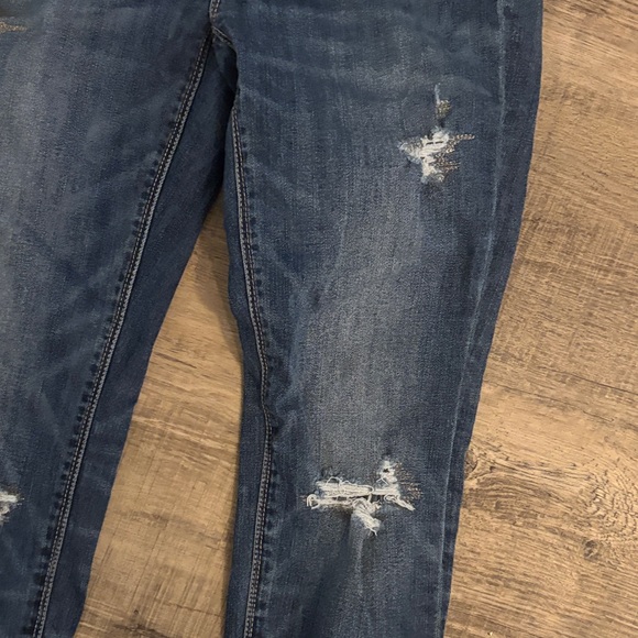 Women's WHBM Dark Blue Skinny Jeans - Picture 4 of 13